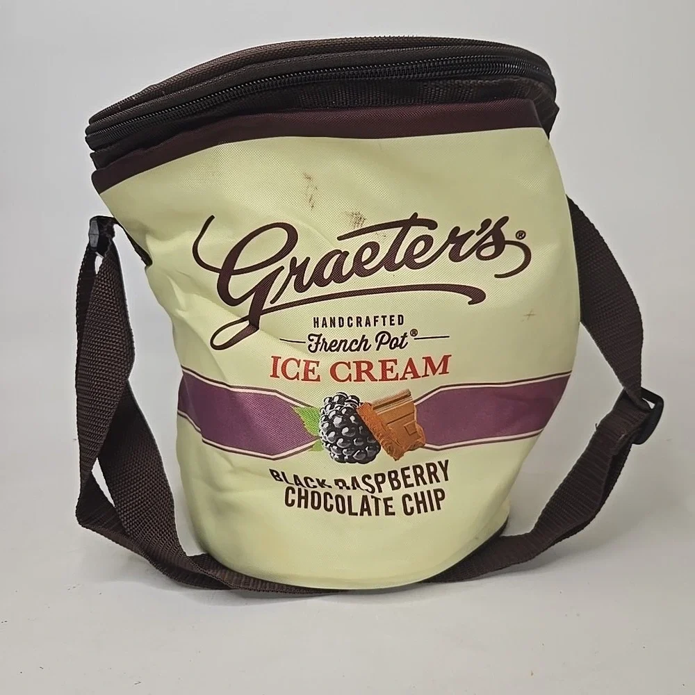 Graeters Ice Cream Cooler Bag Insulated Carrier UNIQUE‎ COOLER